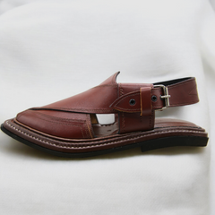 Double Sole Takidar Chappal Mustard - Pure Leather Handmade Peshawari chappal