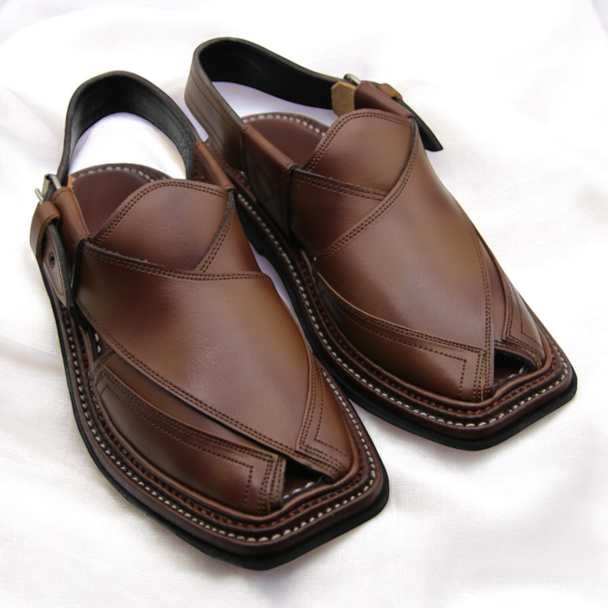 Double Sole Takidar Chappal Double Shade Pure Leather Handmade