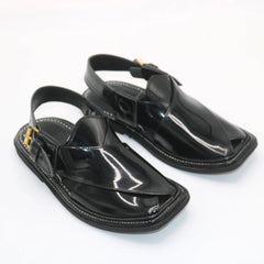 Patent Charsadda Chappal ( Black