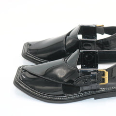 Patent Charsadda Chappal ( Black