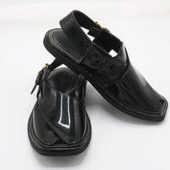 Patent Charsadda Chappal ( Black