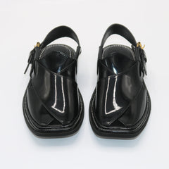 Patent Charsadda Chappal ( Black