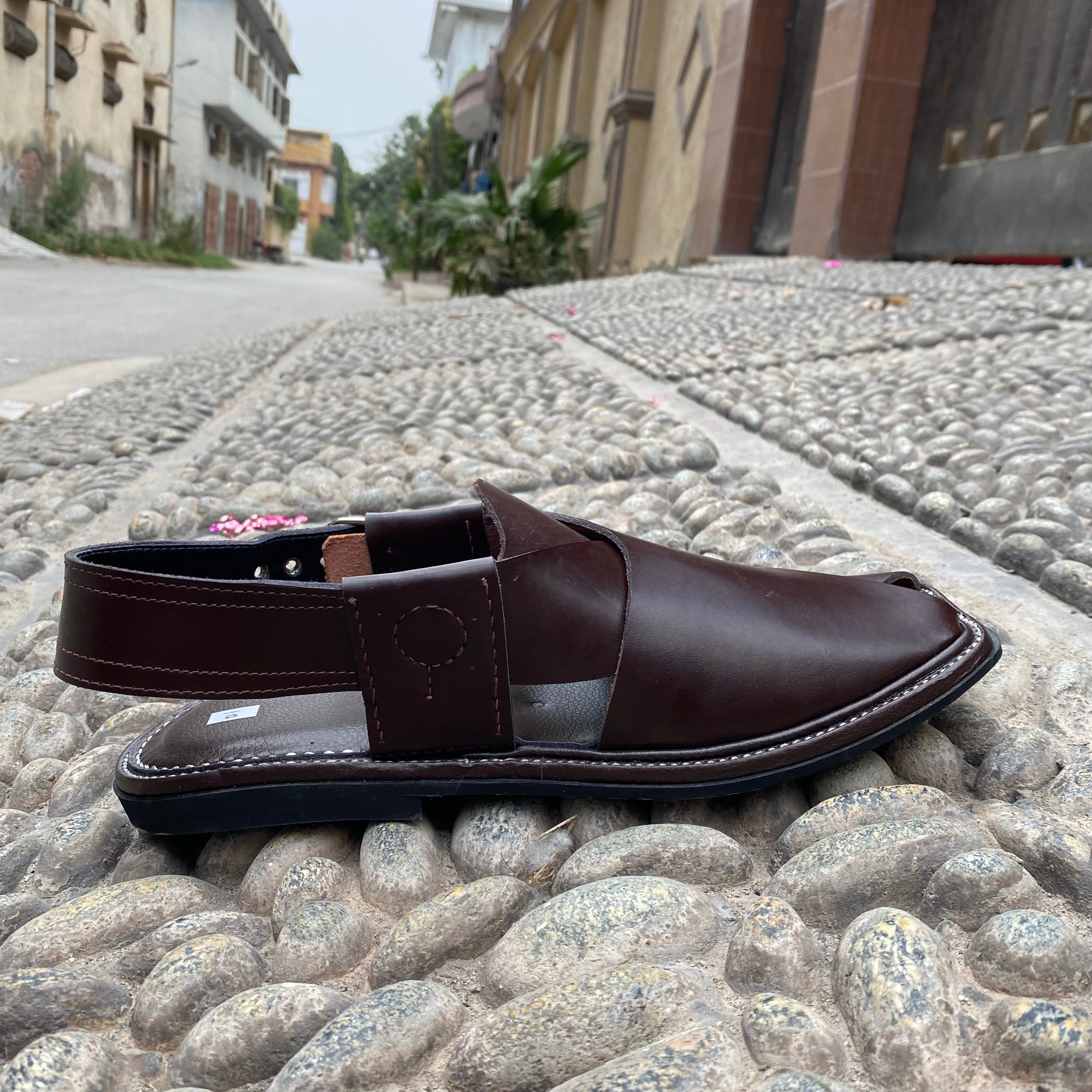 Chapsa Combination Charssada Chappal Chocolate Brown -Pure Leather Handmade ( – Lala ...