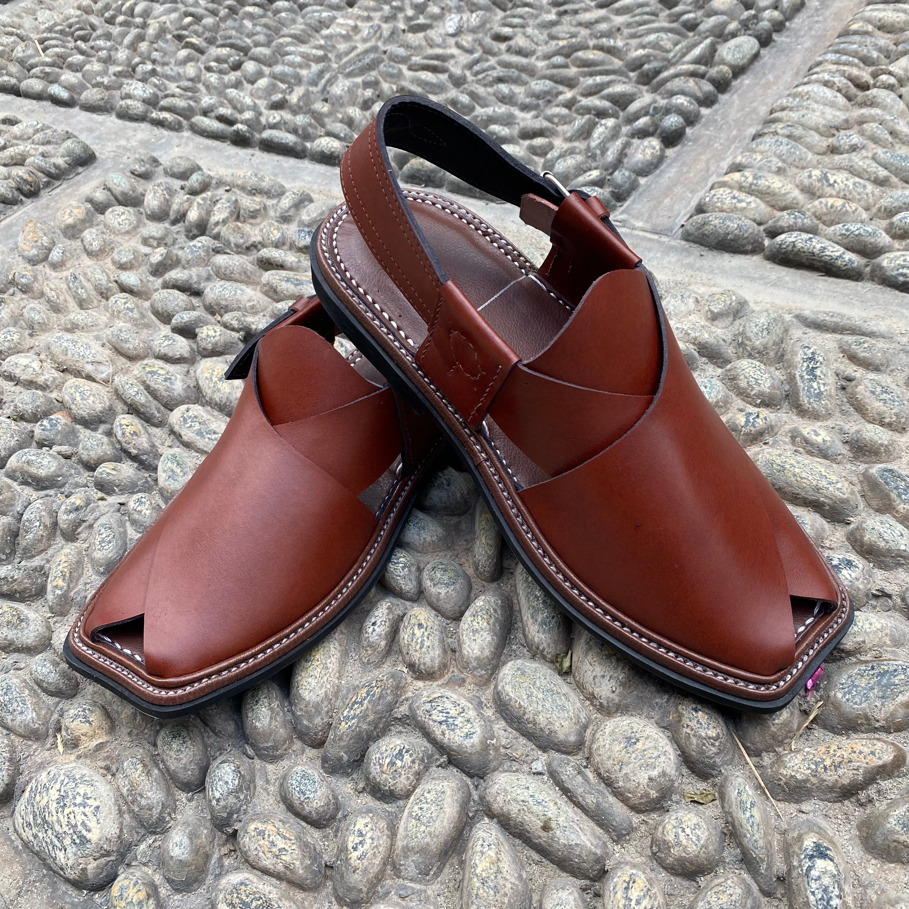 Charssada Chappal Mustard  -Pure Leather Handmade