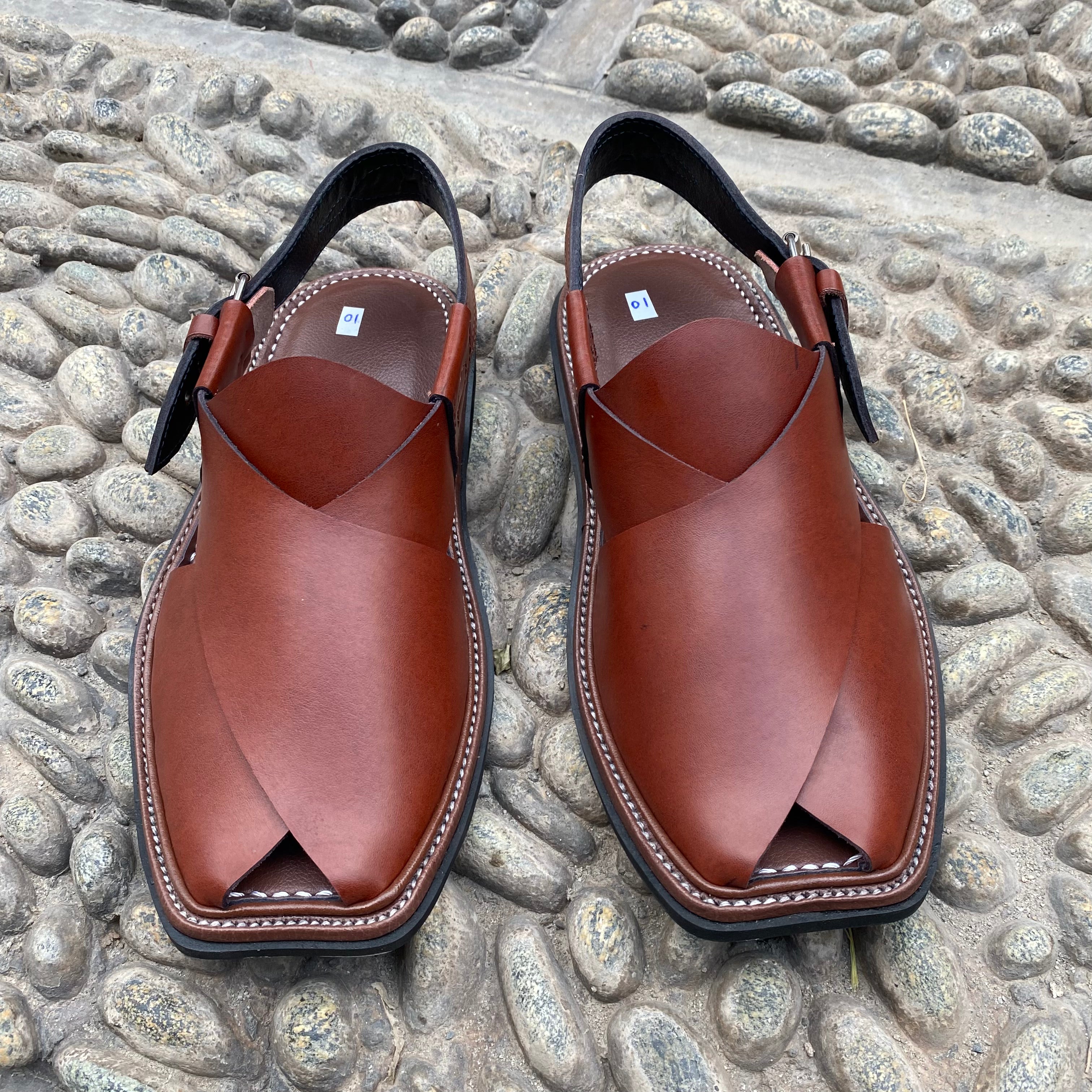 Charssada Chappal Mustard  -Pure Leather Handmade