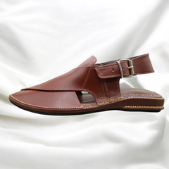 Zardari chappal Mustard - Pure Leather Handmade Peshawari chappal