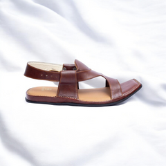 Panjedar Chappal Mustard - Pure Leather Handmade Peshawari chappal