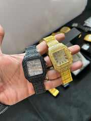 Man's Watch With Diamond Stone